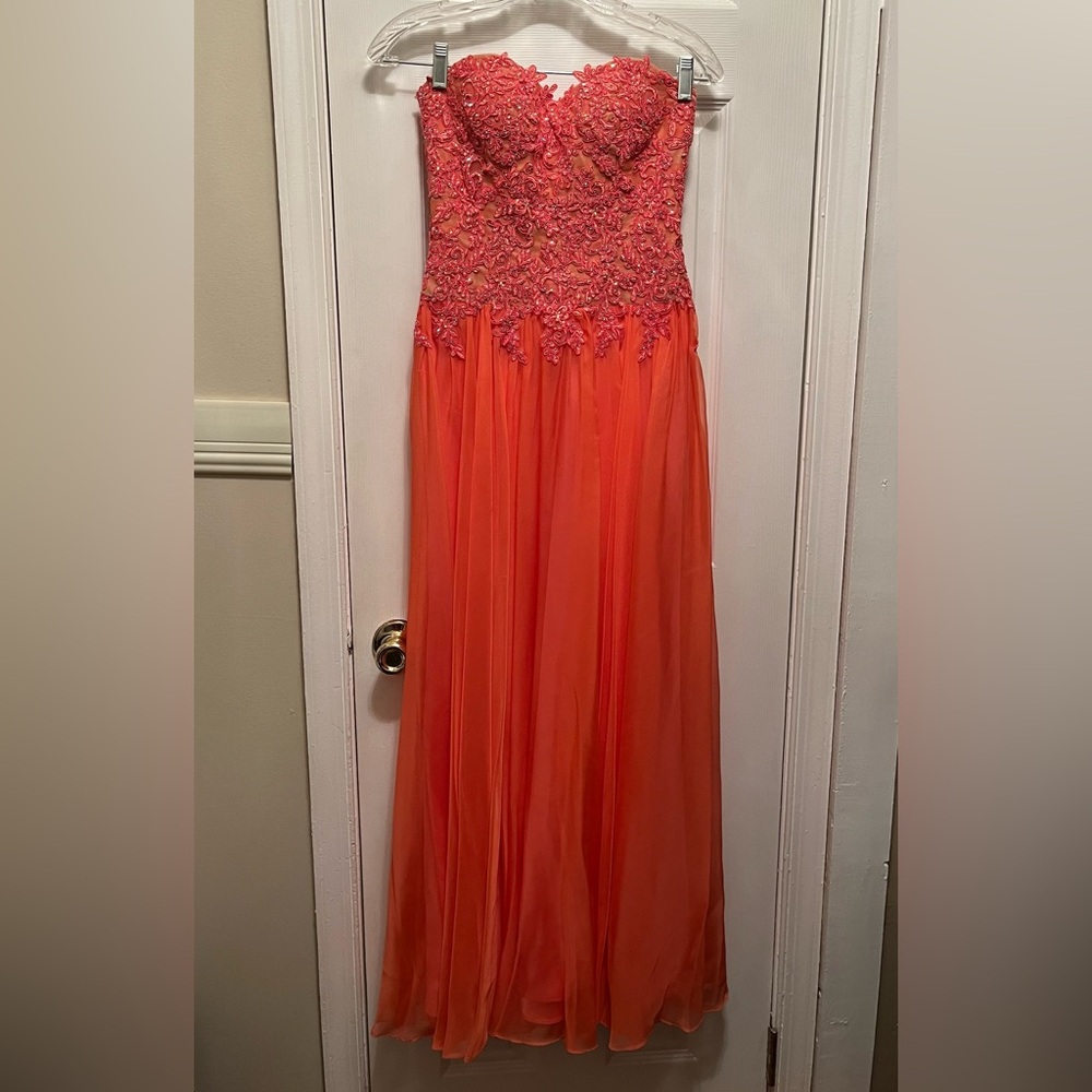 Chic Coral Dress